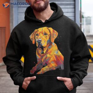 geometric labrador retriever dog abstract animal arts shirt hoodie