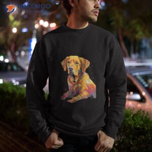 geometric labrador retriever dog abstract animal arts shirt sweatshirt