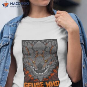 geuse who monster hunter shirt tshirt