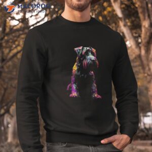 giant schnauzer puppy dog pop art shirt sweatshirt