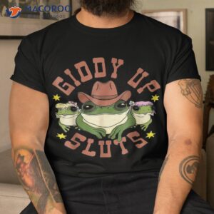 Giddy Up Funny Frogs Western Country Shirt