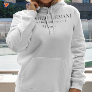 giorgio armani via borgonuovo 11 milano shirt hoodie 2