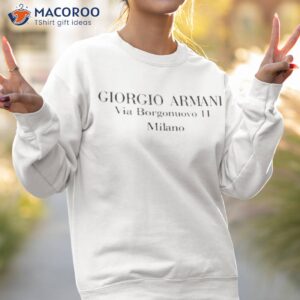 giorgio armani via borgonuovo 11 milano shirt sweatshirt 2