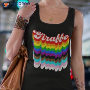 giraffe lgbtq pride rainbow funny shirt tank top 4