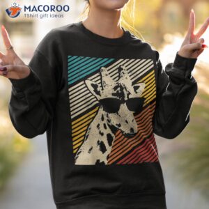 giraffe vintage sunglasses funny african animal lover gift shirt sweatshirt 2