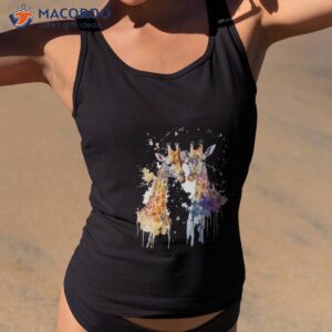 giraffes in love shirt tank top 2