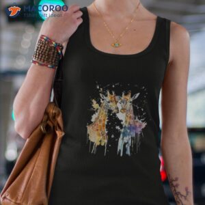 giraffes in love shirt tank top 4