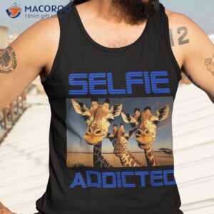 giraffes selfie unisex t shirt premium animal graphic tee tank top 3