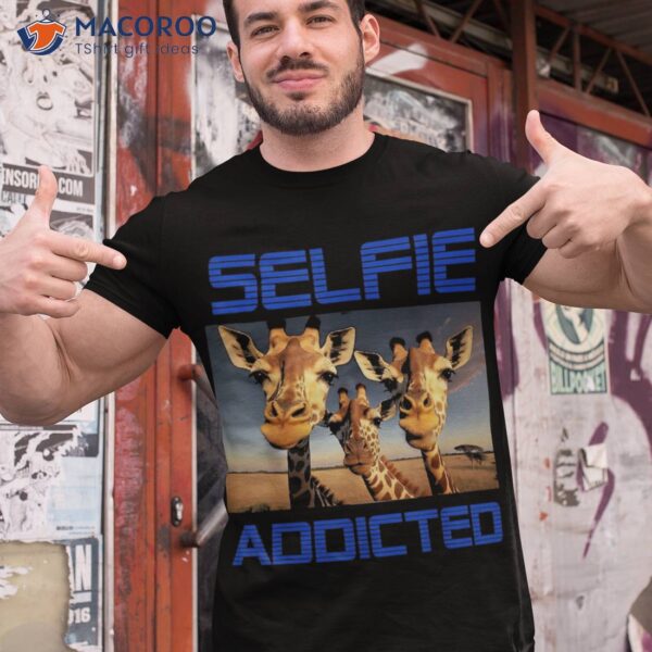 Giraffes Selfie Unisex T Shirt | Premium Animal Graphic Tee