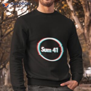 glitch art sum 41 2023 tour shirt sweatshirt