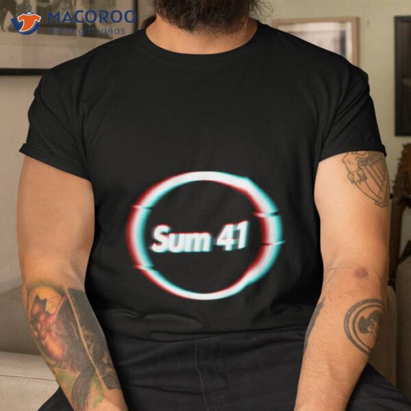 Glitch Art Sum 41 2023 Tour Shirt