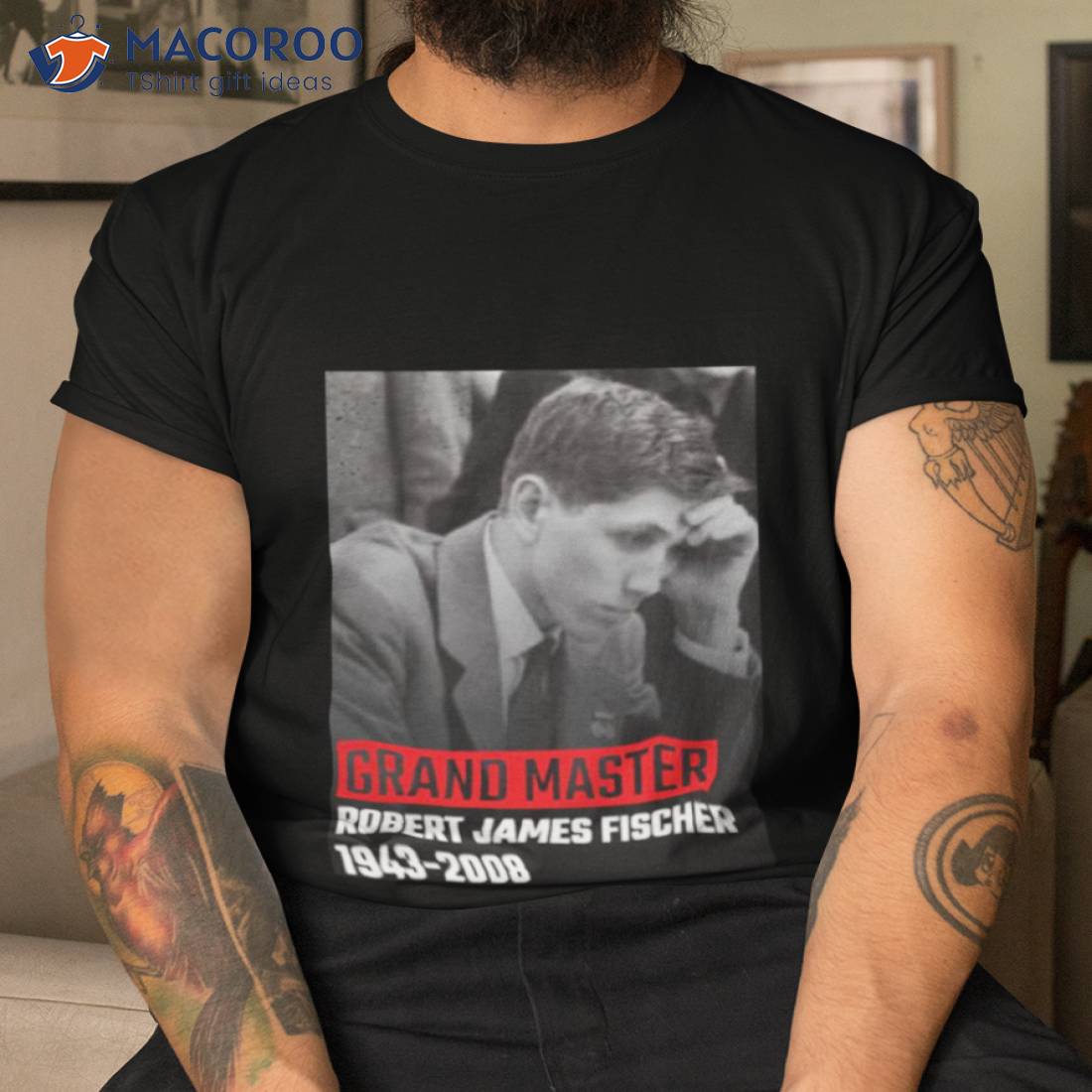 Gm Bobby Fischer Grand Master Shirt Gm Bobby Fischer Grand Master Shirt