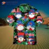 Gnomes Dancing Patriotic Hawaiian Shirt