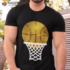 Gold Basketball Trophy Mvp Graphic Tee For Boys Shirt