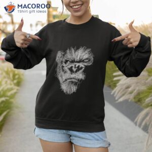 gorilla potrait shirt artwork monkey africa sweatshirt