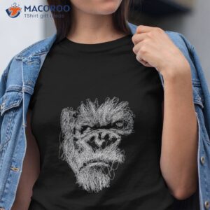 gorilla potrait shirt artwork monkey africa tshirt