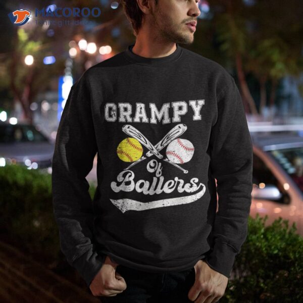 Grampy Of Ballers Softball Baseball Player Father’s Day Shirt