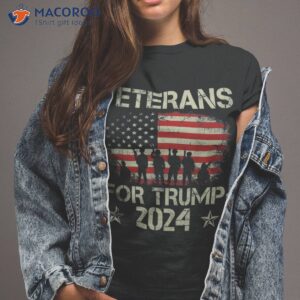 grandpa veterans for trump 2024 american flag 4th of july shirt tshirt 2