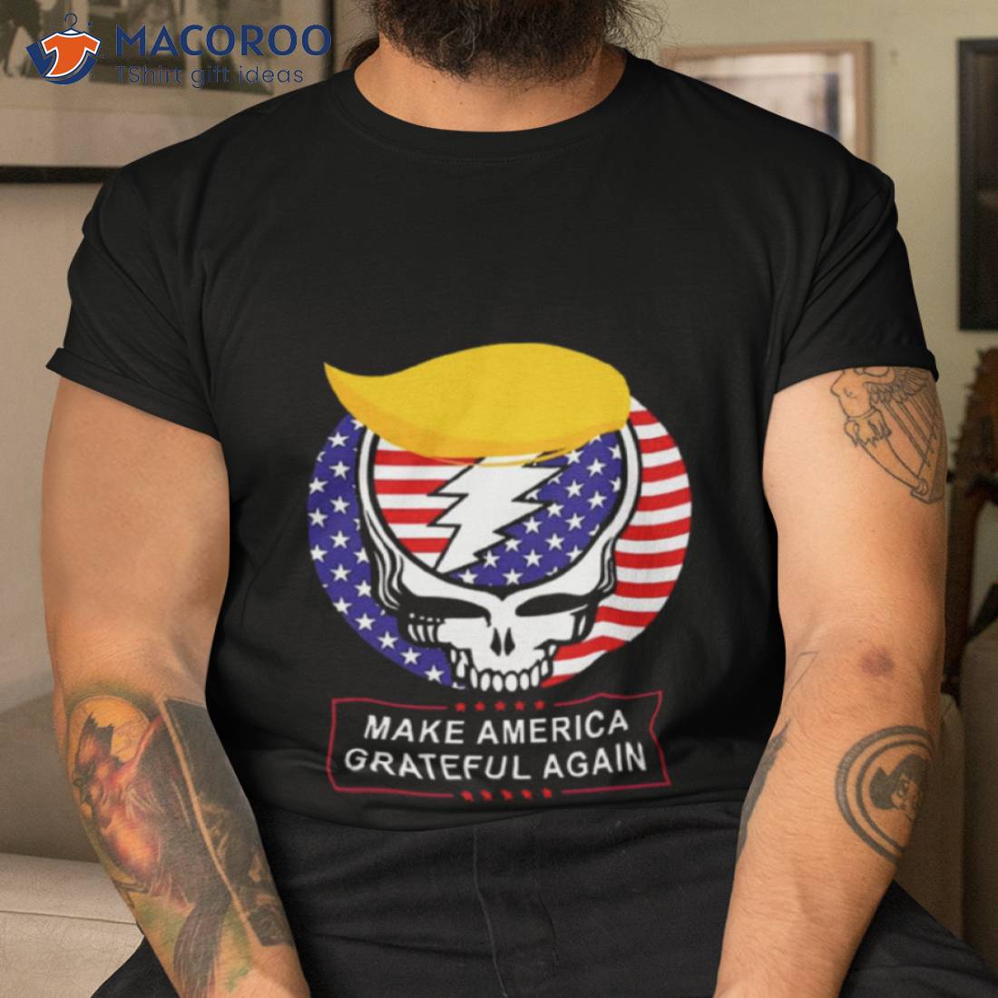 Grateful Dead Label Navy Athletic T-Shirt - 2XL