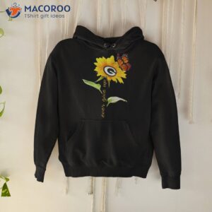Green Bay Packers Never Give Up Sunflower Butterfly Shirt