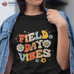 groovy field day 2023 funny vibes teacher boy kids shirt tshirt