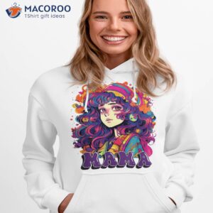 groovy mama anime girl funky hairstyle hippie retro style shirt hoodie 1