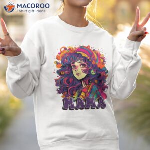 groovy mama anime girl funky hairstyle hippie retro style shirt sweatshirt 2