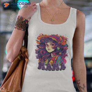 groovy mama anime girl funky hairstyle hippie retro style shirt tank top 4