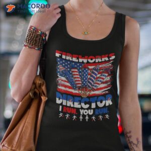 groovy retro 4th of july fireworks director i run you shirt tank top 4