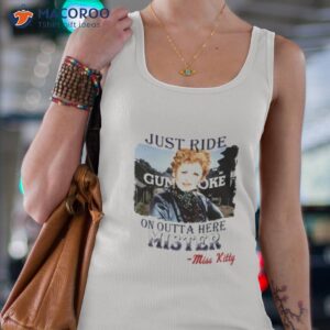 gunsmoke on outta here mister miss kitty shirt tank top 4