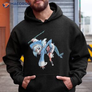 gura gawr angry shark hololive shirt hoodie