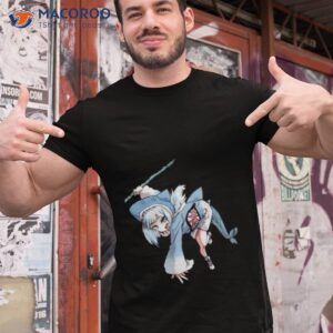 gura gawr angry shark hololive shirt tshirt 1