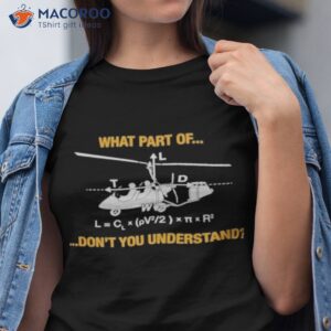 gyrocopter lift equation pilots shirt tshirt