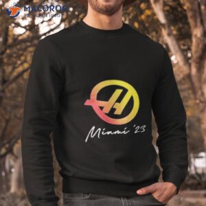 haas miami 2023 team shirt sweatshirt