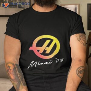 haas miami 2023 team shirt tshirt