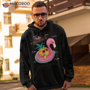 hallo summer pink flamingo pineapple fresh watermelon shirt hoodie 2