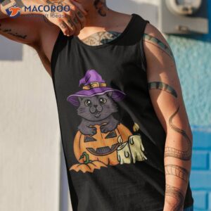 halloween cat tshirt cute tee spooky shirt tank top 1