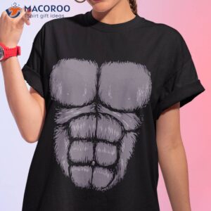 halloween funny gorilla monkey belly chest costume shirt tshirt 1