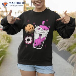 hamster boba tea bubble anime kawaii neko love shirt sweatshirt 1