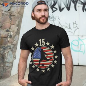 happy 15 birthday year old us flag soccer shirt tshirt 3