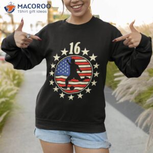 happy 16 birthday year old us flag soccer shirt sweatshirt 1