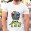 Happy 420 American Flag Skull And Planshirt