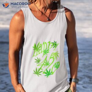 happy 420 for weed lovers art shirt tank top