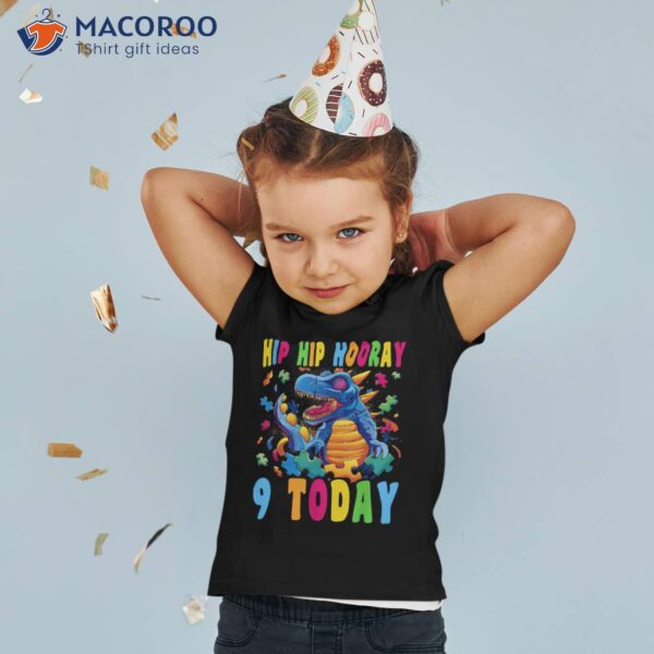 Happy 9 Birthday Year Old Autistic Autism 9th Shirt