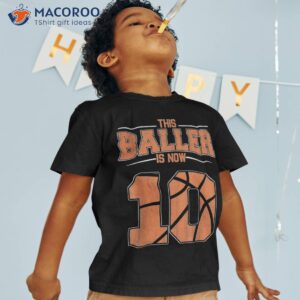 Happy Birthday 10th 10 Year Old Basketball Boys Tenth 2011 Shirt