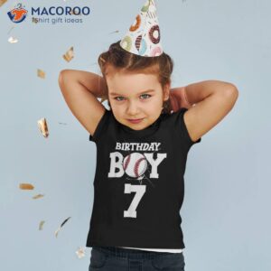 happy birthday 7th 7 year old baseball boys seven 2014 shirt tshirt 2