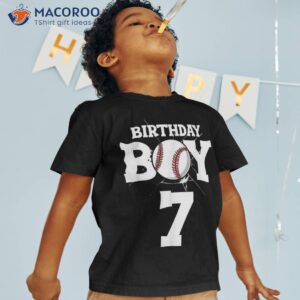 happy birthday 7th 7 year old baseball boys seven 2014 shirt tshirt