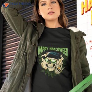 happy halloweed halloween marijuana weed cannabis pot 420 shirt tshirt 2