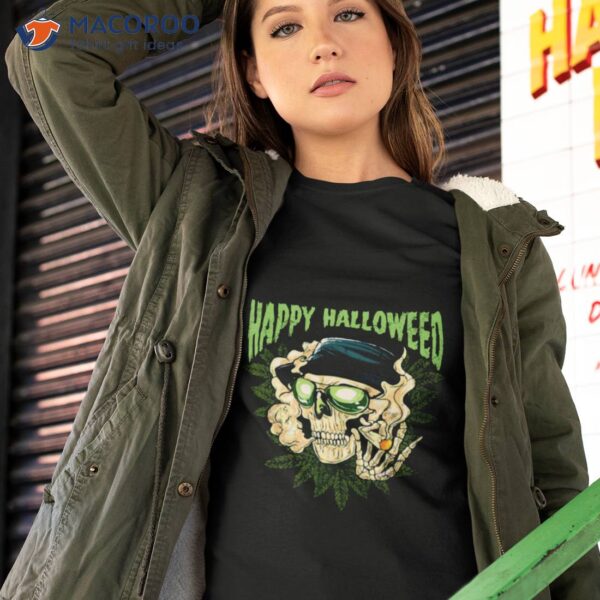 Happy Halloweed Halloween Marijuana Weed Cannabis Pot 420 Shirt