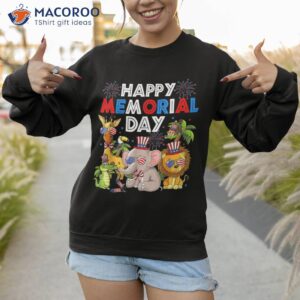 happy memorial day 4th of july safari jungle animal lover shirt sweatshirt 1